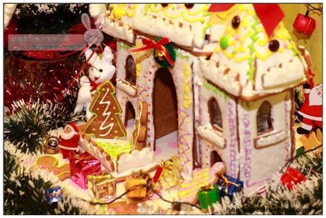 一个童话---圣诞姜饼糖果城堡_圣诞姜饼糖果城堡_梦梦@烘焙的日志_美食天下