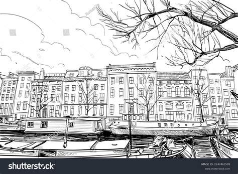 City Drawing Sketch Holland Netherlands Hand Stock Vector (Royalty Free) 2247463599 | Shutterstock