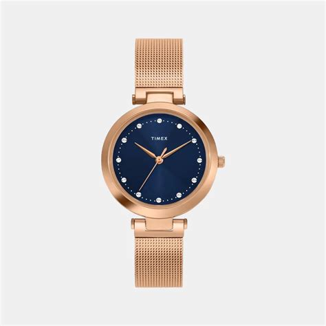 Timex Fashion Women's Blue Dial Round 3 Hands Function Watch -TWEL1182 ...