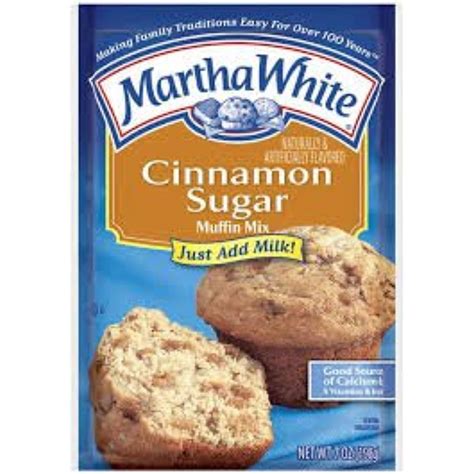Martha White Cinnamon Sugar Muffin Mix 7Oz Pouch (Pack Of 6) - Walmart.com
