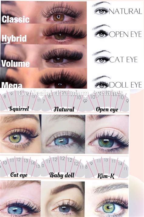 Image result for Eye Lashes Extension Types