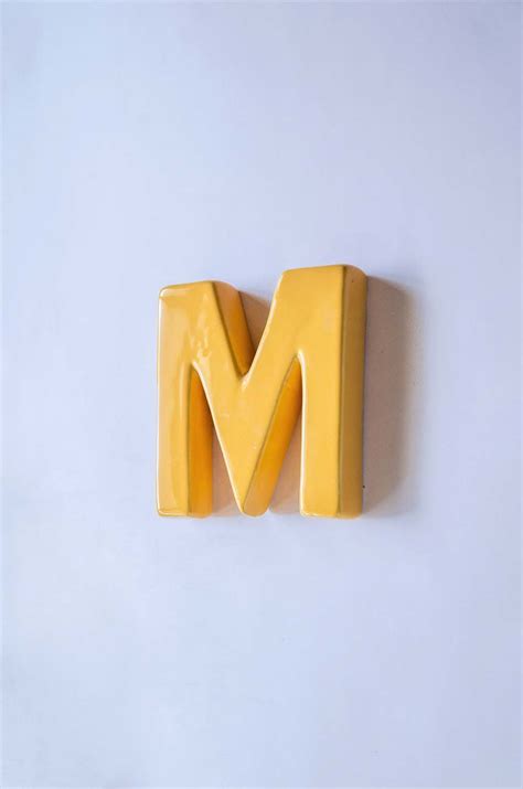 Mottled Mono Wall Hanging - Mustard A To Z – The Wishing Chair