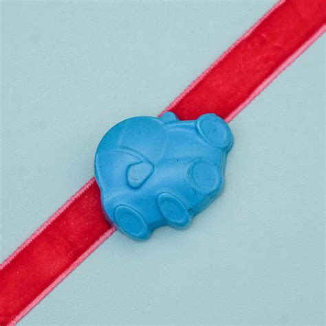 Buy Handmade Car Crayon Kids Rakhi With Roli Chawal Online On Zwende