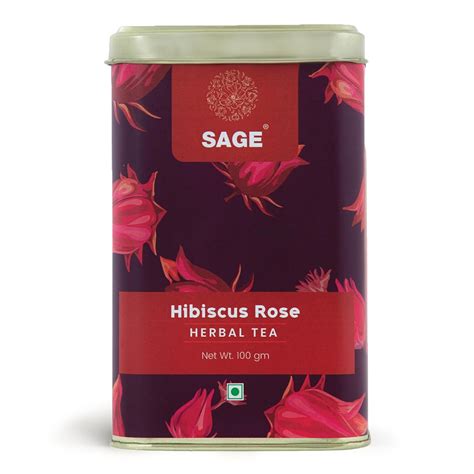SAGE Premium Hibiscus Rose Herbal Tea Gift Pack (Loose Leaf) - Rose ...