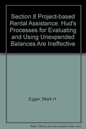 Buy Section 8 Project-based Rental Assistance: Hud's Processes for ...