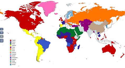 Most Common Language Map 的图像结果