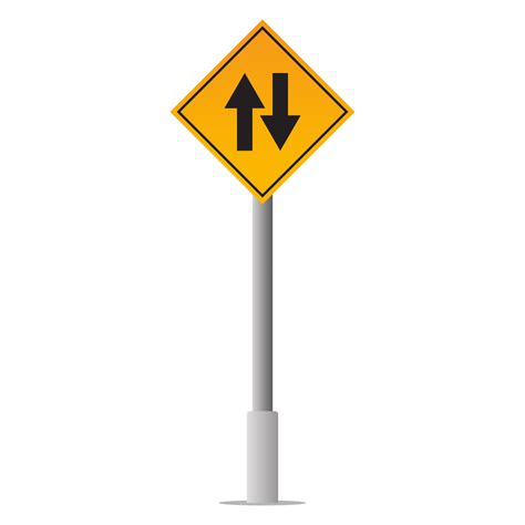 Two Way Traffic Road Sign