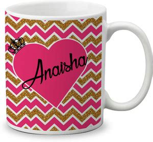 Gifts Zone Beautiful Anaisha Name Pattern Design Printed Coffee Best ...