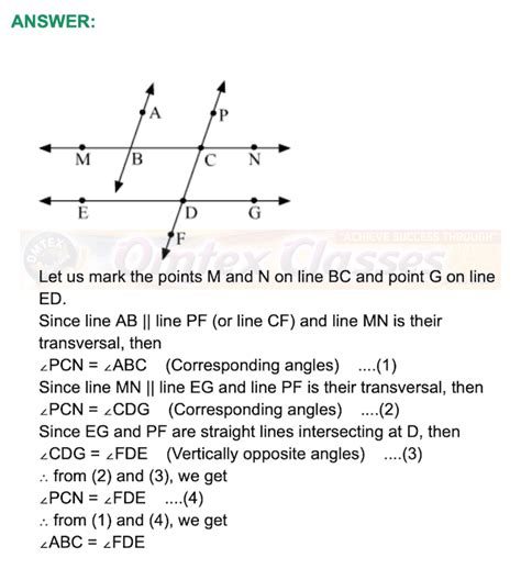 Education: Problem Set 2, Chapter 2 - Parallel Lines Mathematics Part ...