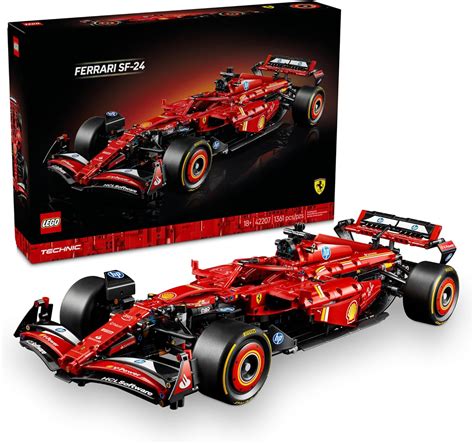 LEGO Technic Ferrari SF-24 F1 Model Car Kit - Building Set for Adults ...