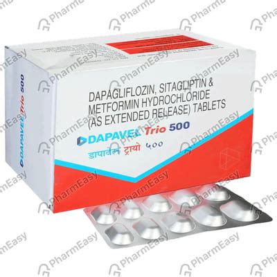 Dapavel Trio 500mg Strip Of 10 Tablets: Uses, Side Effects, Price ...
