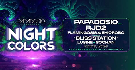 Night Colors: Papadosio, RJD2, Flamingosis + More at The Concourse ...