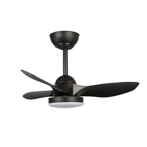 Stel Mini S Dim LED DC Ceiling Fan CCT 20W 1900Lm Black - CristalRecord