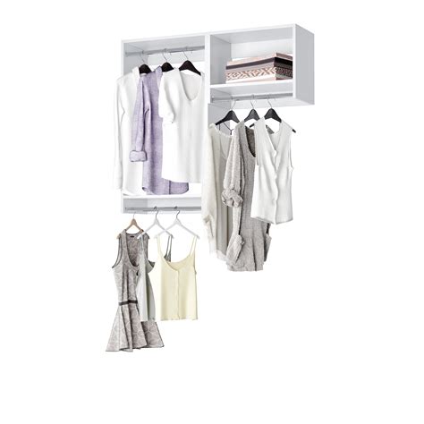 Buy Modular Closet System - Wall Mounted Closet Rod Hanging Closet ...