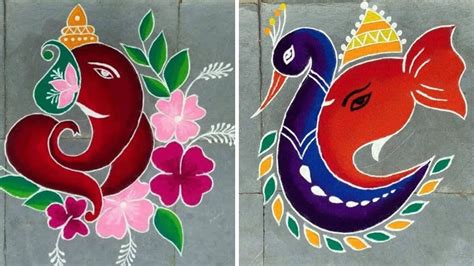 Ganesh Chaturthi 2025: Beautiful Rangoli Designs To Decorate Your Homes ...