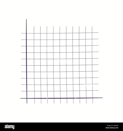 Grid paper. Mathematical graph. Cartesian coordinate system with x-axis, y-axis. Squared ...