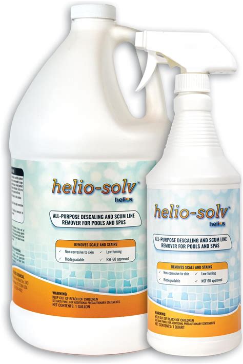 Amazon.com: Helio-Solv Pool Tile Cleaner and Scale Remover (Bundle- 1 ...