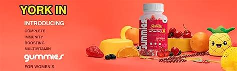 York in Women's Multivitamin Gummies With Calcium, Iron, Vitamin A, B ...