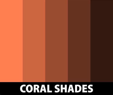 100+ Shades of Coral Color (Names, HEX, RGB & CMYK Codes) – CreativeBooster