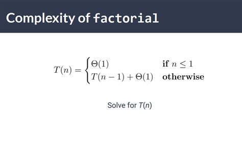 Image result for Factorial Algorithm Time Complexity