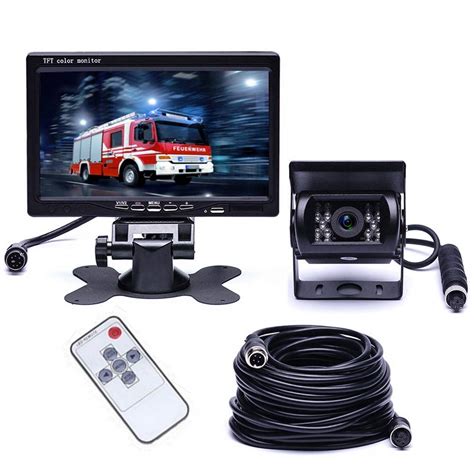 Amprime Car Backup Camera + 7" TFT LCD Monitor 12-24V for Vehicle Truck ...