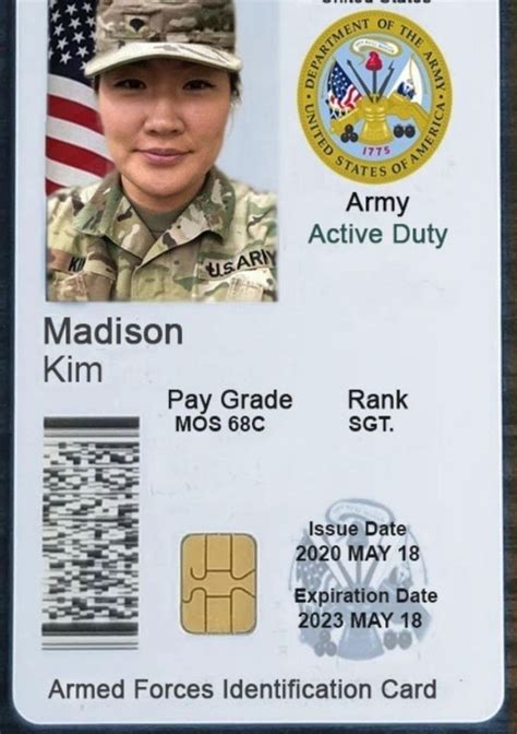 United States Military Id Cards