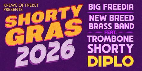 Shorty Gras 2026, Mardi Gras World, New Orleans, 7 February to 8 ...