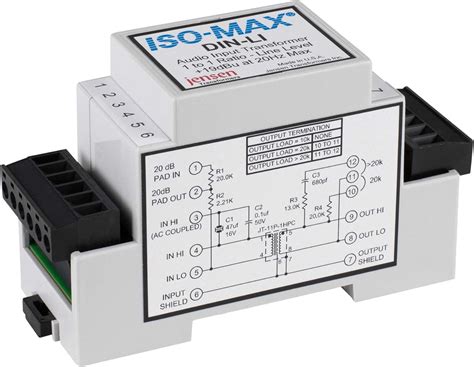 Jensen Iso-Max DIN-LI Line Input Single Channel | Ubuy India