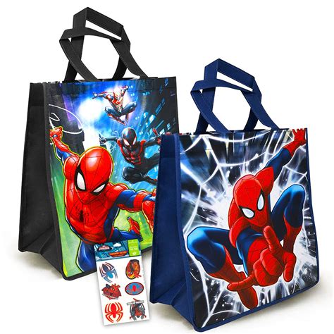 Buy Marvel ShopMarvel Spiderman Tote Bags Value Bundle - 3 Pc Spiderman ...