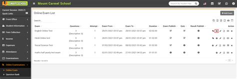 How to add question on particular exam? - Smart School : School ...