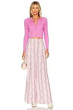 LoveShackFancy Hill Cardigan in Orchid Sparkle | REVOLVE