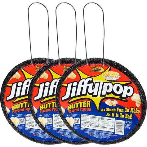 Amazon.com: Jiffy Butter Popcorn, 3 Pack of 4.5oz Butter Flavored ...