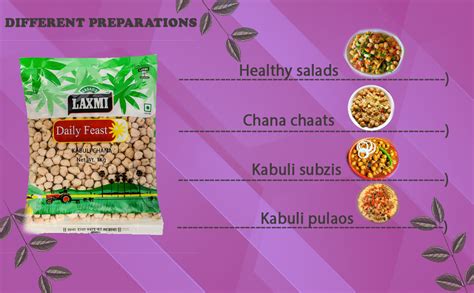 Laxmi Daily Feast Kabuli Chana 1 kg | Chhole Chana | White Chana ...