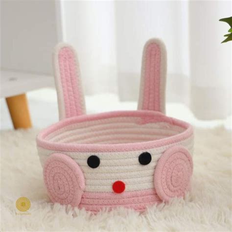 Cotton Rope Cat Shape Basket (13x 11 Inches) | The Gharnish - A Unit of ...