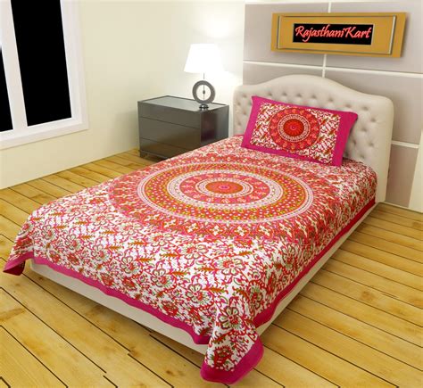 RajasthaniKart® Comfort Rajasthani Jaipuri Traditional Sanganeri Print ...