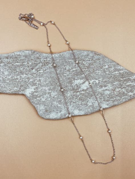 Saligao Seed Pearl Chain In Silver Tone – Shop Lune Global Private Limited