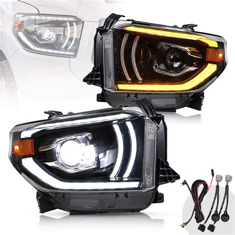 Vland Full Led Projector Headlights Assembly Compatible For Toyota ...