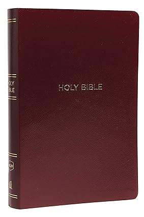 NKJV Holy Bible, Giant Print Center-Column Reference Bible, Burgundy ...