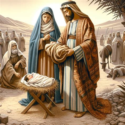Luke 2:4-7 Devotional: The Humble Birth: Lessons from Bethlehem | Bible Art