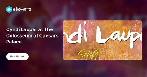 Cyndi Lauper at The Colosseum at Caesars Palace, The Colosseum at ...