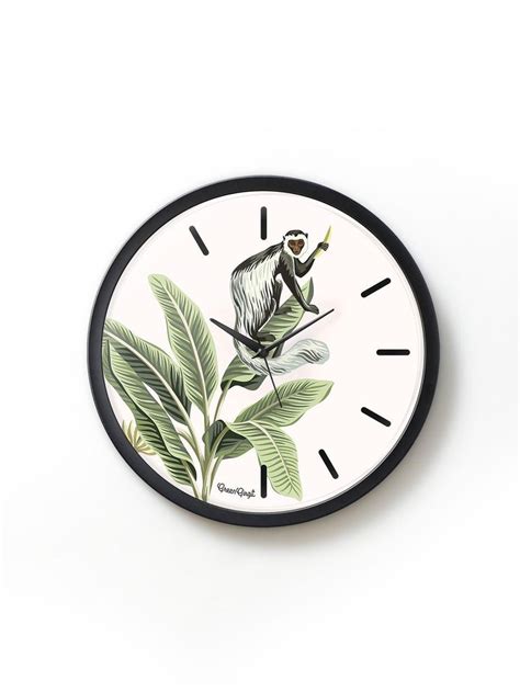 Monkey Menace Multicolor Wall Clock