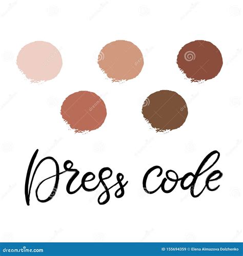 Wedding Dress Code Color Palette Stock Vector - Illustration of palette, ceremony: 155694359