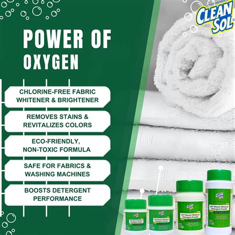 Cleansol Oxygen Bleach | Fabric Whitener, Brightener & Stain Remover
