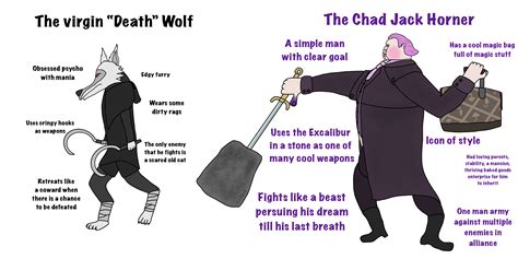 The Virgin Death Wolf vs The Chad Jack Horner (Puss In Boots: The Last ...