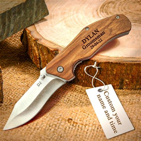 Personalized Engraved Stainless Steel Folding Pocket Knife Gifts for ...