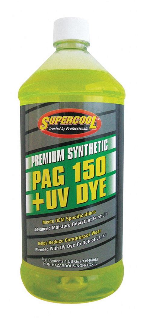 Buy Supercool A/C Comp Lube,UV Dye,32 Oz,Flsh Pnt 455F P150-32D Online ...