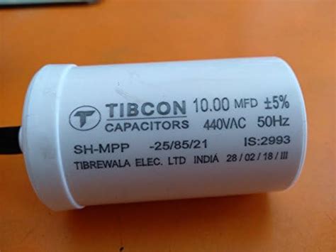 TIBCON CAPACITOR 10 MFD 440 VAC PACK OF 10 PCS : Amazon.in: Home & Kitchen