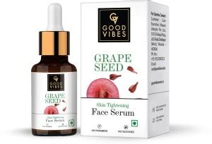 GOOD VIBES Grape Seed Skin Tightening Face Serum (10 ml) Price in India ...