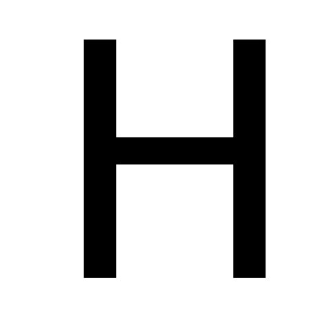 Letra H PNG