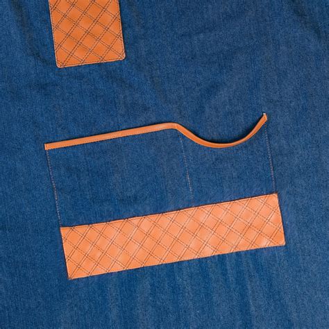 Denim Apron for Men Tan Brown Online - Premium Apron | Nestasia